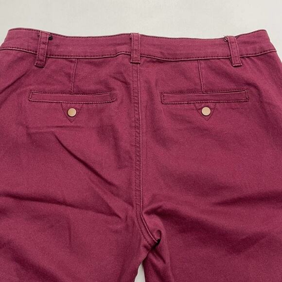 d. JEANS Women’s 6 Wine Red Skinny Chino Pant - Picture 3 of 3